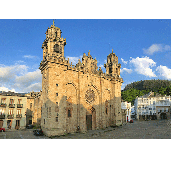 Plaza de la catedral en Mondoñedo